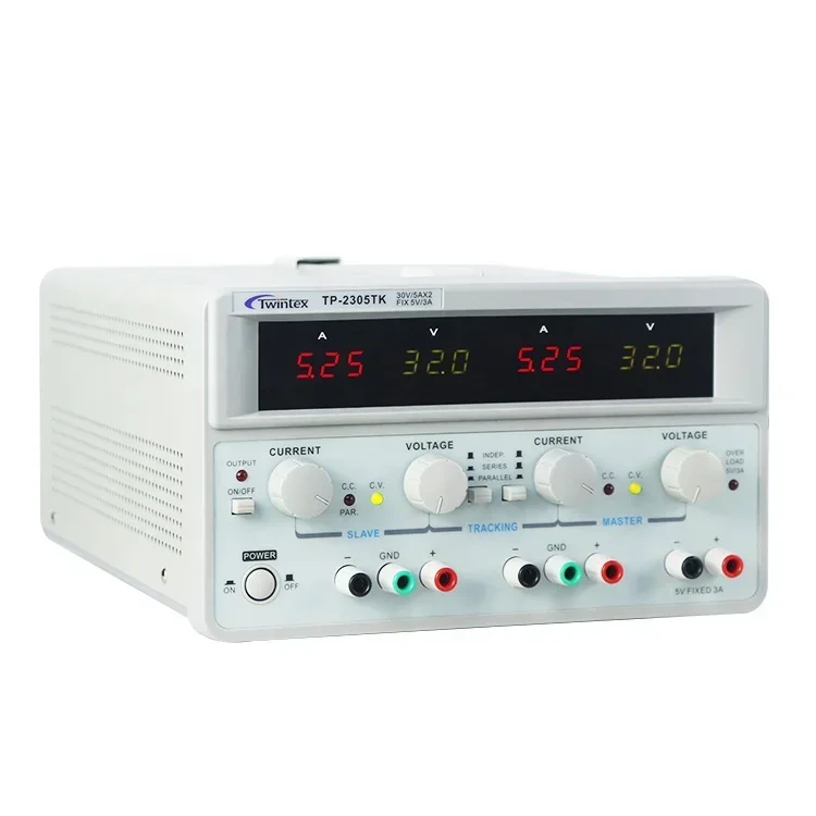 Dual Channel Linear Power Supply 30V 5A - 2026/Twintex TP-2305E 300W Симметричный линейный лабораторный