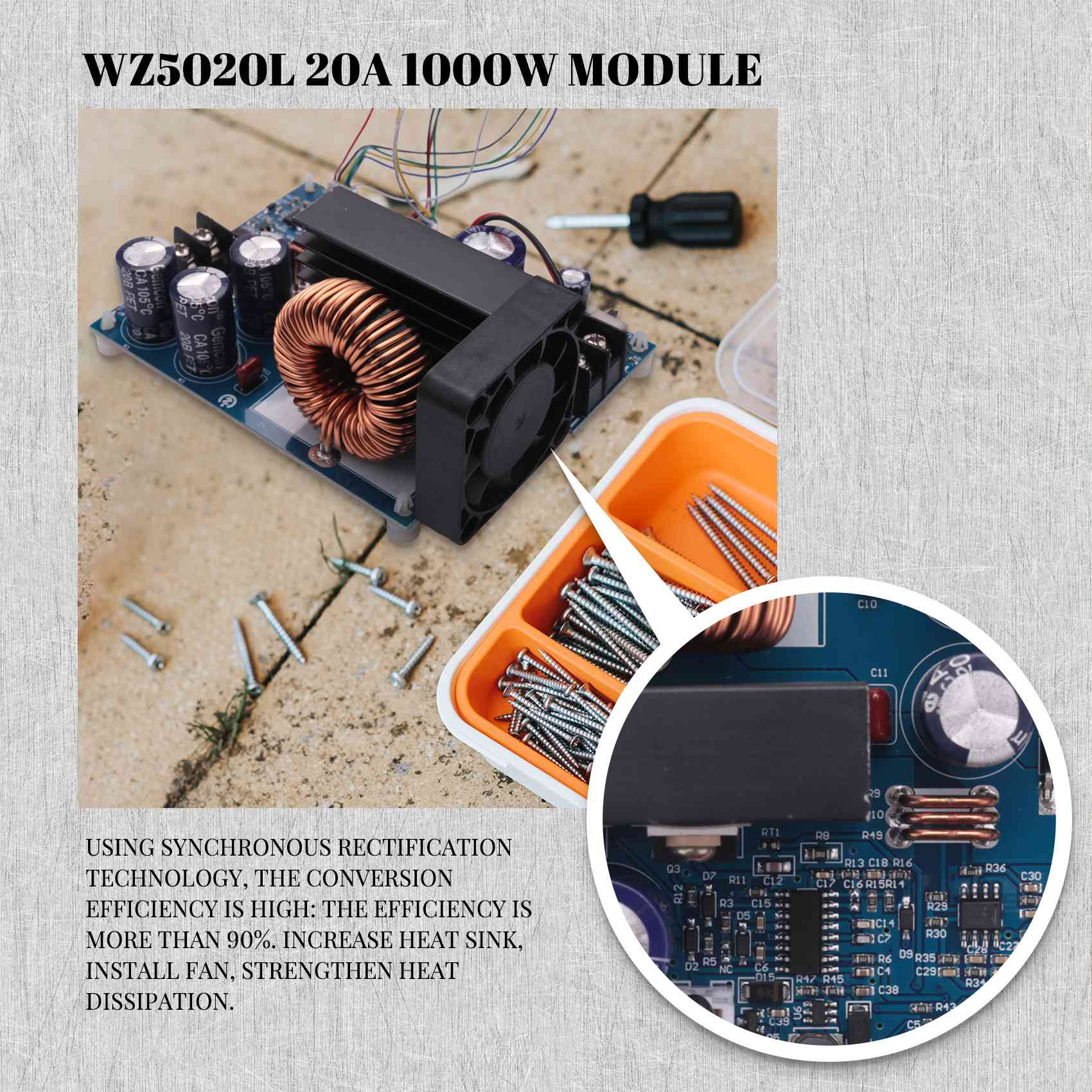 AC18 (Гарантировано) WZ5020L 2 – обзор и цена Step Down Dc Power Supply Module 1000W